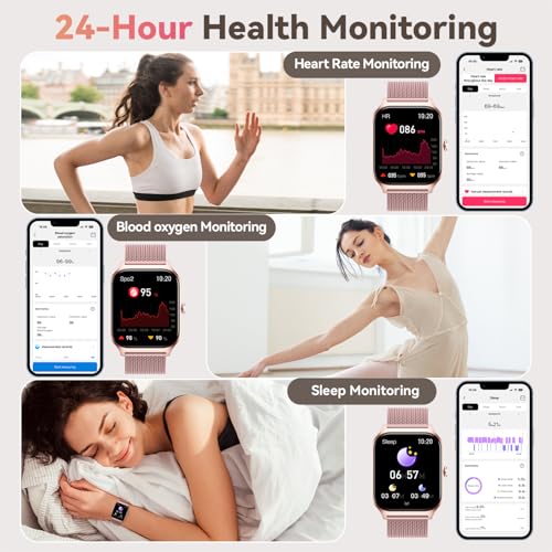 Smart Watch for Women Fitness Tracker: Rose Gold Bluetooth Make Answer