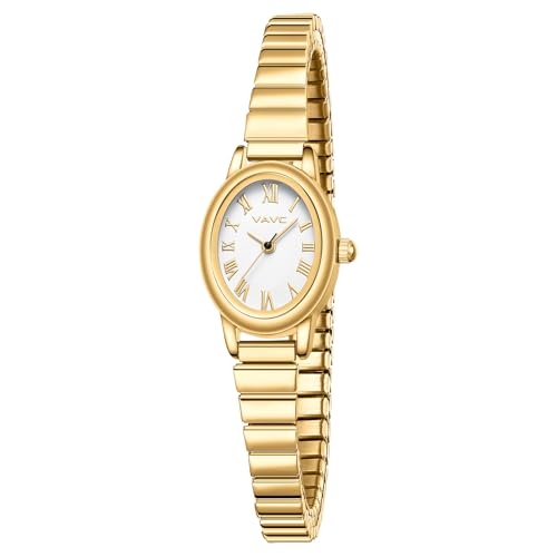 Small Gold Watches for Women,Analog Womens Watch with Stainless Steel Main image