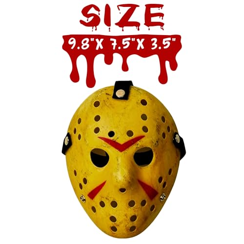 CASA CLAUSI Halloween Horror Hockey Mask Cosplay Costume Prop Adult