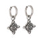 Witches Knot Earrings, Stainless Steel Dangle Earrings Celtic Knot Triquetra Trinity