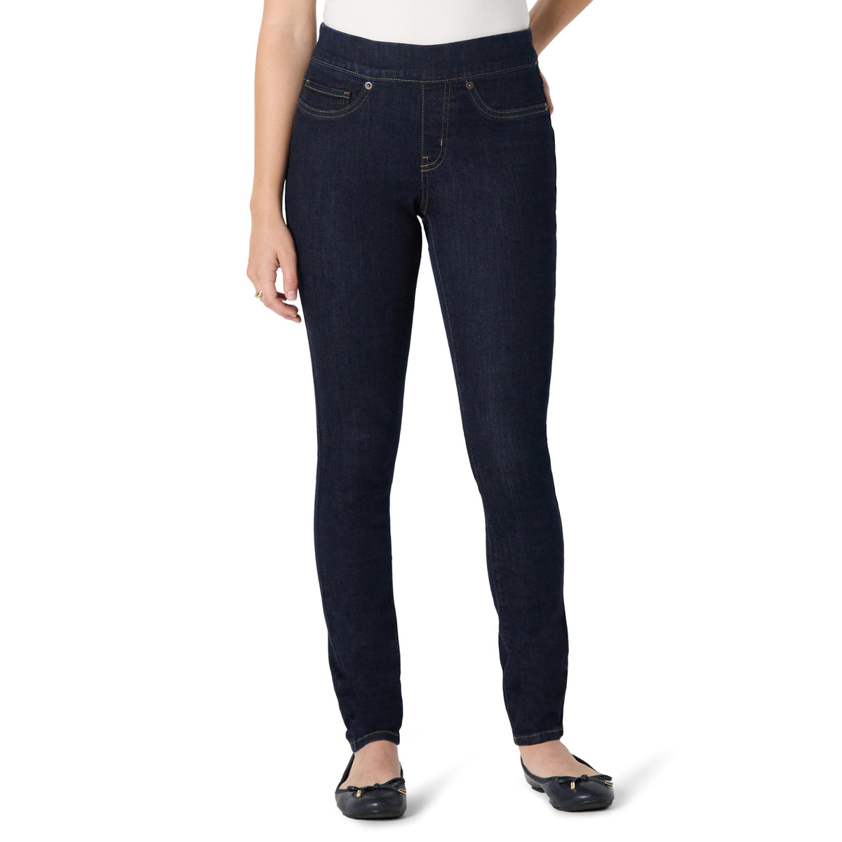 Women's Stretch Denim Mid-rise Pull-on Skinny