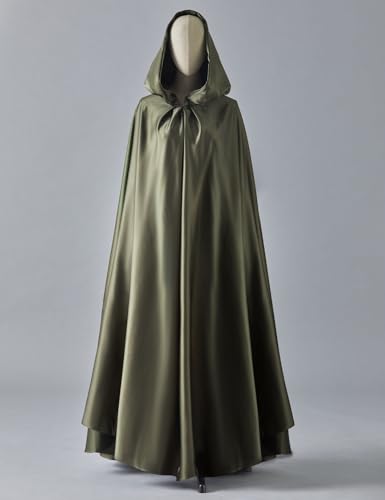 BEAUTELICATE Women's Wedding Hooded Cape Bridal Cloak Poncho Full Length