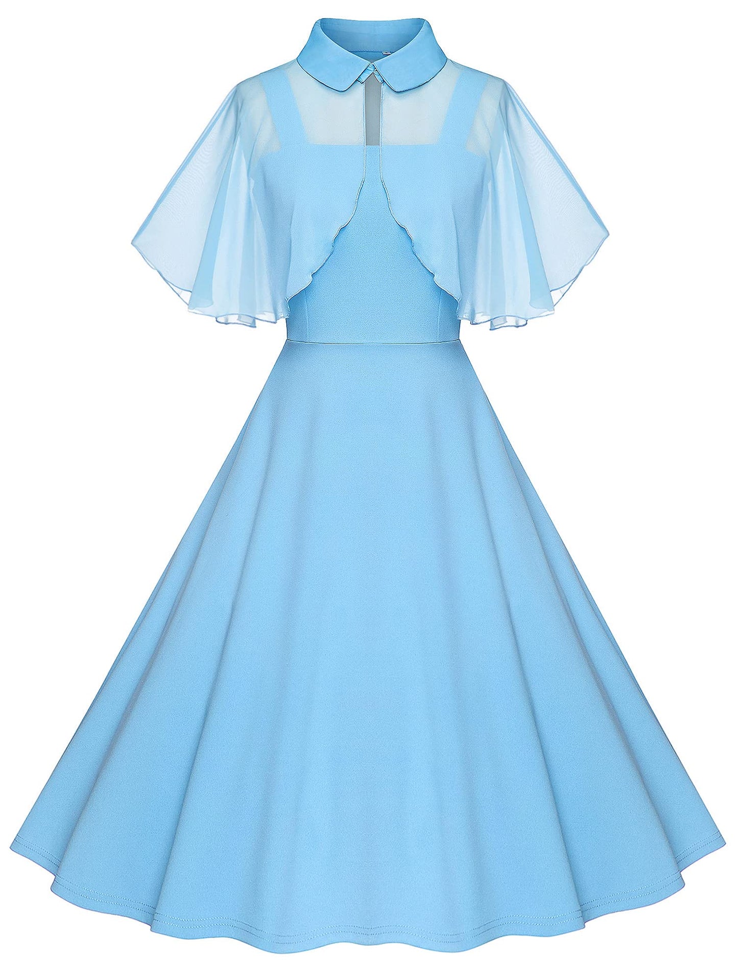 Vintage Swing Dress - 1950s Rockabilly Pin-Up Style