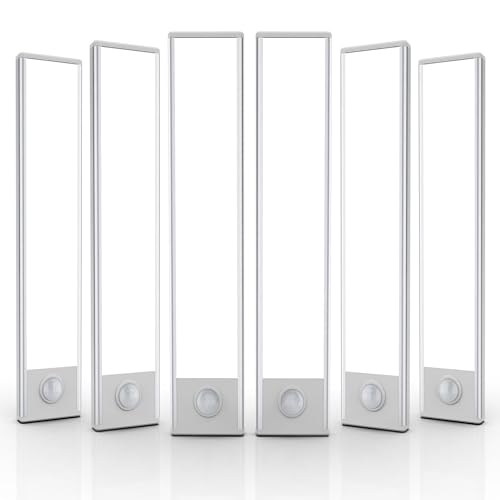6 Pack Under Cabinet LED Light for Kitchen, Wardrobe, Hallway, Stairs