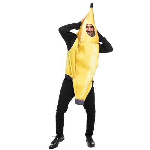 Spooktacular Creations Realistic Banana Costume for Adult Halloween Costume, Theater Plays, Outdoor Activity