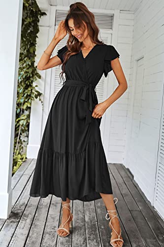 PRETTYGARDEN Women's Summer Floral Boho Maxi Dress