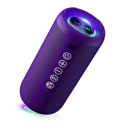 Ortizan 24W Bluetooth Speaker with LED Lights – 30H Battery