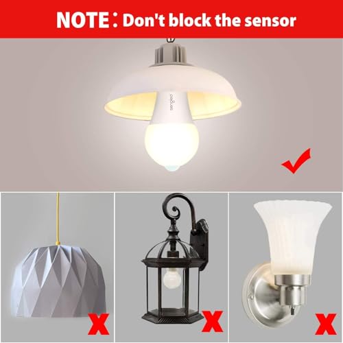Sengled Motion Sensor LED Light Bulbs 8.8w (60w Equivalent) 800 Lumens for Porch, Garage, Hallway...
