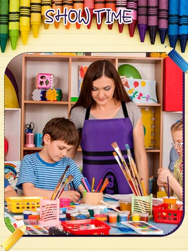 Teenyyou Crayon Costume with Apron and Cone Hat Adult