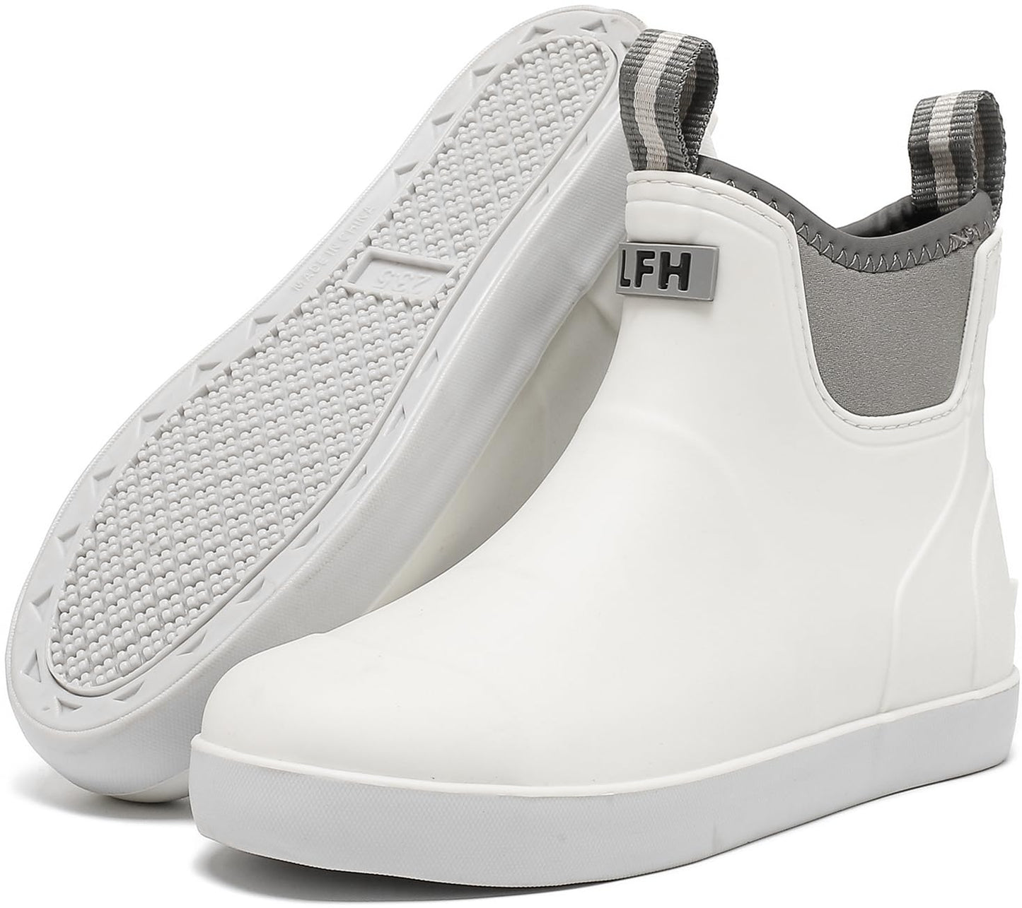 Women's Deck Boots, Waterproof Ankle Rain Boots With Anti-slip