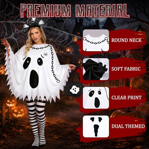 6 PCS Halloween Costume Set for Women Adult, Perfect for Halloween