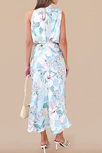 PRETTYGARDEN Women's Summer Satin Maxi Cocktail Dress