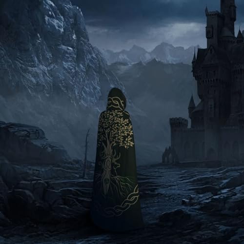 YETTA YANG Halloween Hooded Robe Cloak for Adult Men Women Christmas Hoodies Cape Cosplay Cosplay Costumes