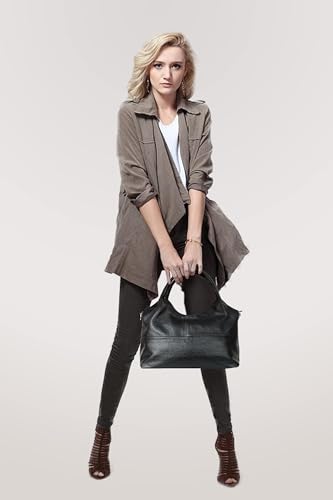 Medium Vegan Leather Satchel-Tote for Women