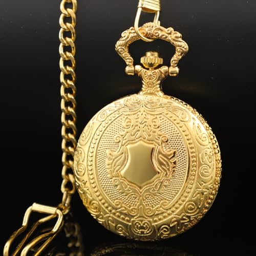 Shield Men's Pocket Watch, Arabic Numeral Digital Scale Men's Quartz P
