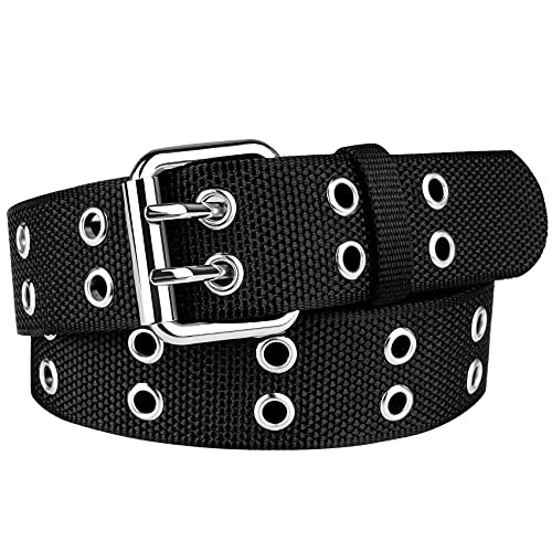 Double Grommet Belt Plus Size 39 To 71'' Nylon Prong Belts For Women Main image