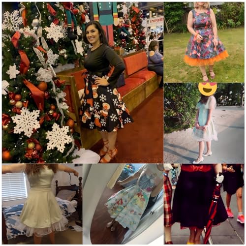 Women's 50s Vintage Petticoat 26" Crinoline Rockabilly Tutu Skirt Slip S-L…