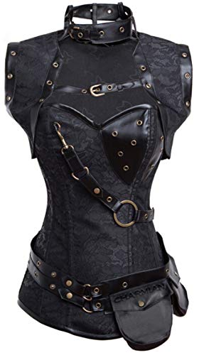 Spiral Steel Boned Vintage Corset Bustier Main image