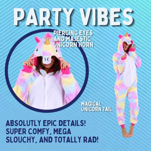 Funziez! Slim Adult Onesie - Food and Animal Costume - One Piece Cosplay Suit for Adults, Women and Men
