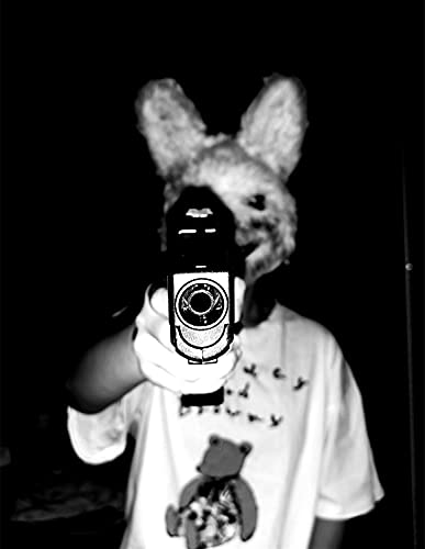 BESSEEK Halloween Scary Mask Bear Rabbit Bunny Mask, Bloody Plush Animal Head Mask, Cosplay Costume Props Halloween Party