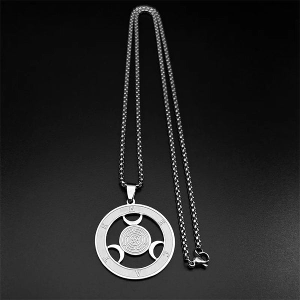 Moon Phase Necklace - Lunar Cycle Jewelry
