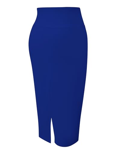 Tapata Women's Office Work Pencil Skirt Stretch High Waist Below Knee Bodycon for Business Casual