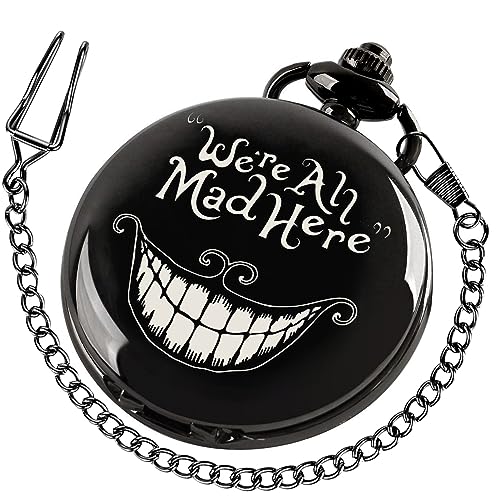 Smooth Pocket Watch Alloy Steel Quartz Roman/Arabic Numerals with 37cm