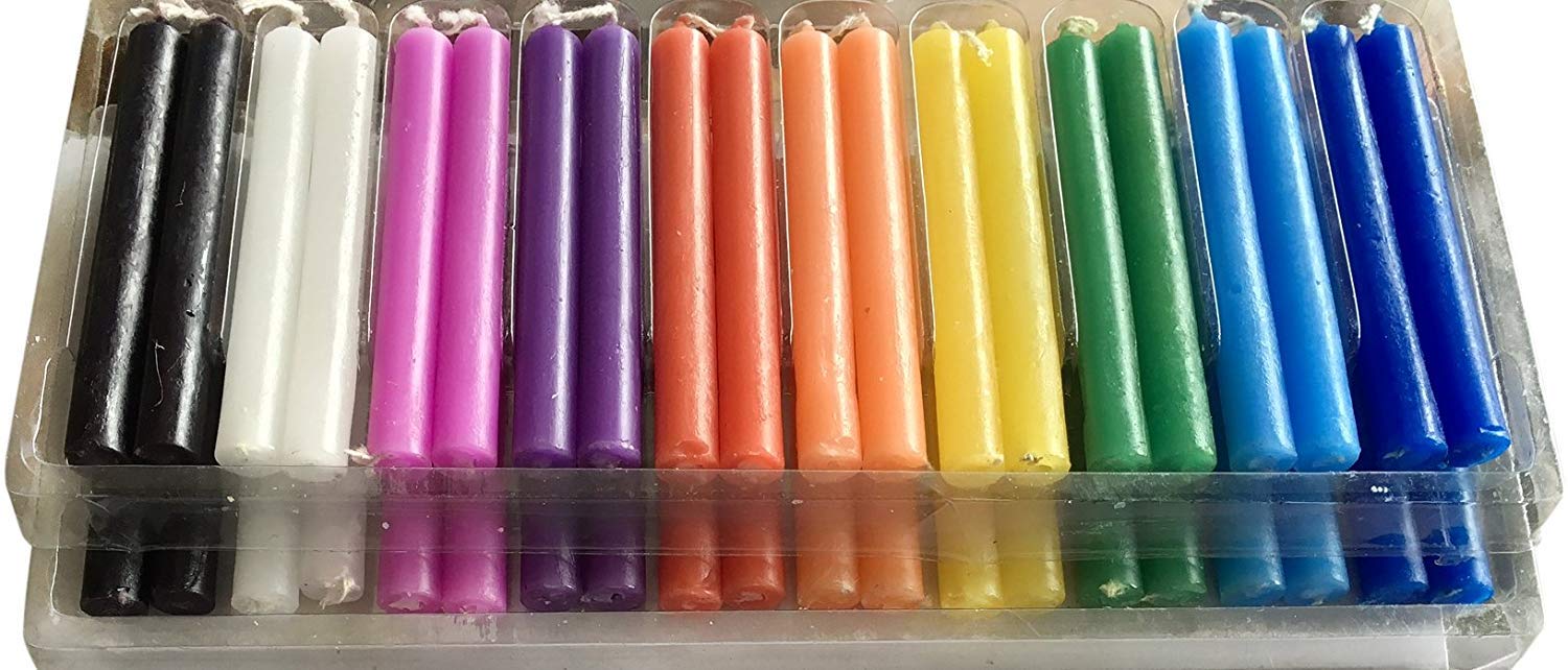 Incense Garden Wicca Candles 20 Pcs, Assorted Colors, Casting Spells, Rituals, Healing, Magical Work, and Wax Play Candles Secondary image