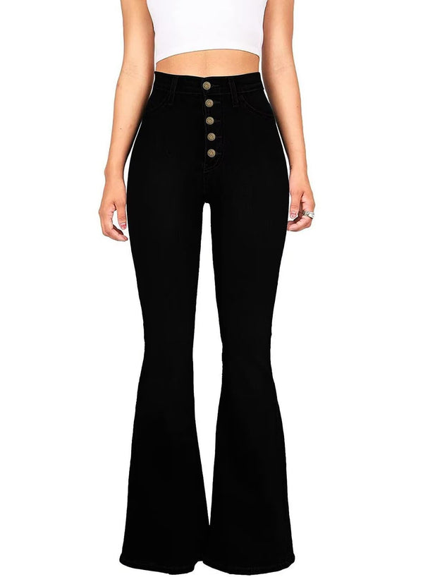 High Waisted Flare Jeans For Women Stretch Wide Leg Jeans