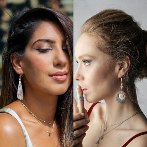 16 Pairs Earrings for Women Trendy, Funtopia Boho Dangle Earrings for Women