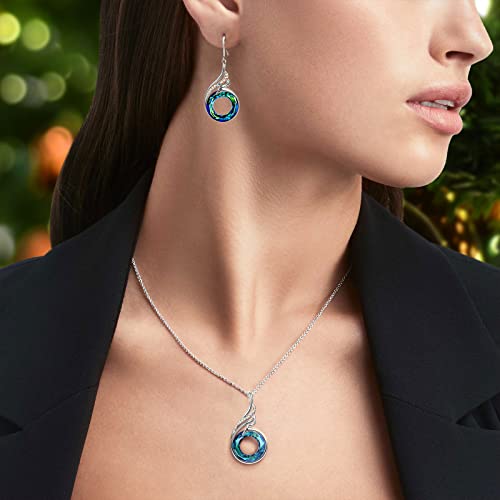 Kate Lynn Rise From the Ashes Phoenix Dangle Earrings, Crystal from Austria