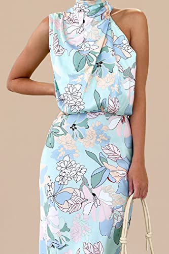 PRETTYGARDEN Women's Summer Satin Maxi Cocktail Dress