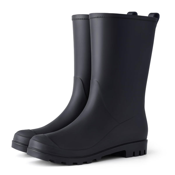 Women's Mid Calf Waterproof Rain Boots
