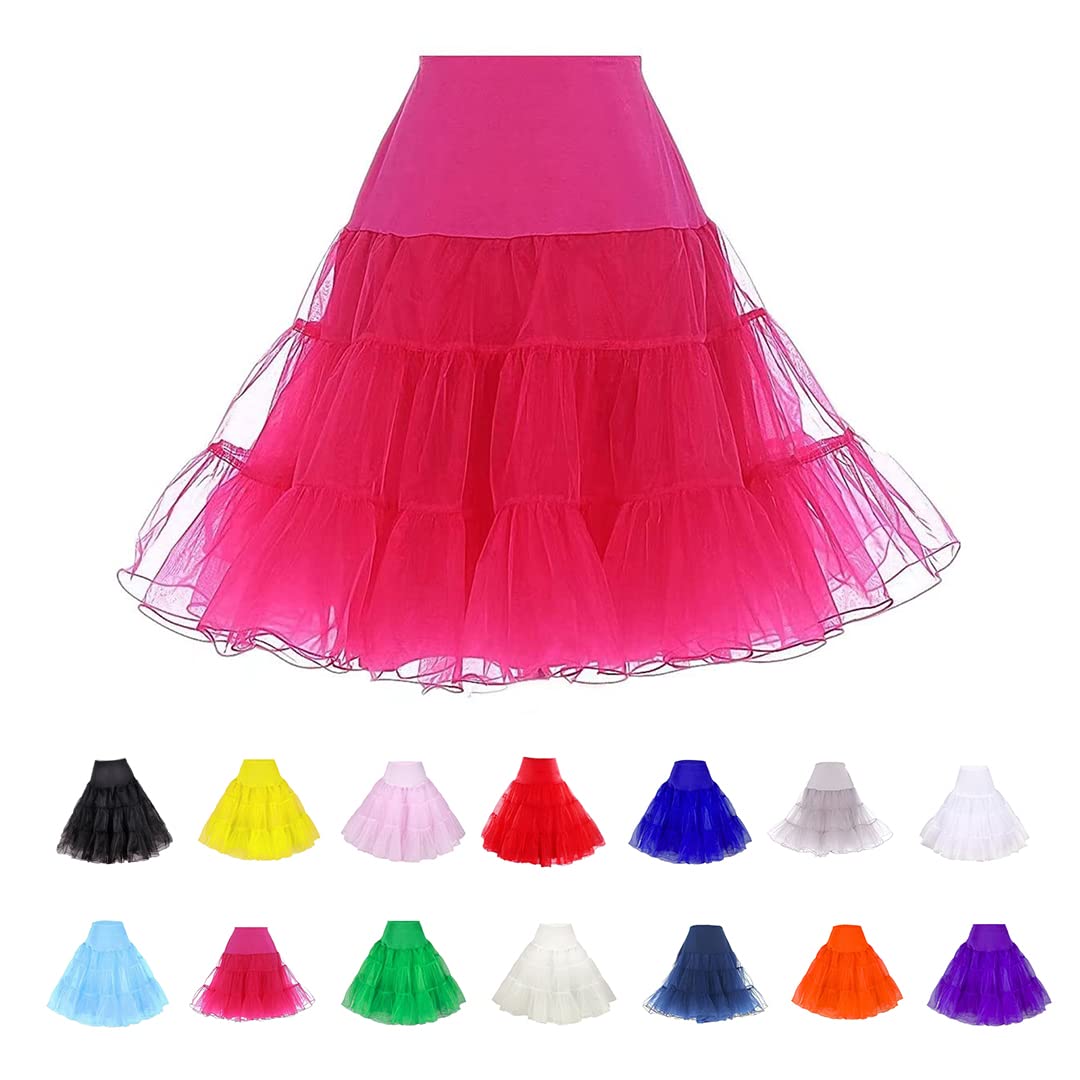 Women Crinoline Petticoat – Vintage Short Tutu Underskirt
