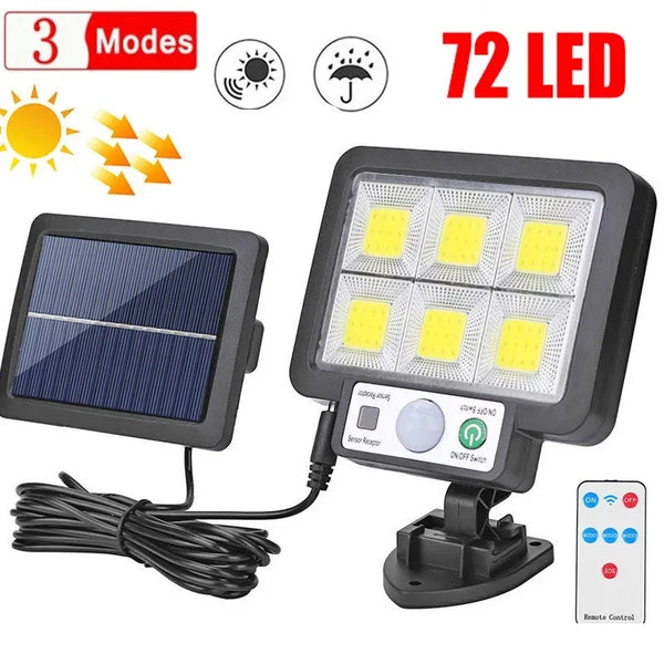 Homefish LED Solar Split Wall Lamp With Motion Sensor Outdoor Waterproof Emergency Lighting for S...