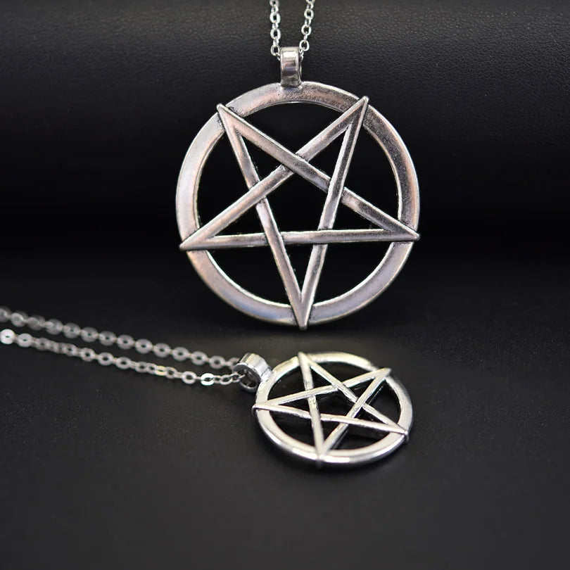 Pentagram Necklace - Wiccan Pendant Jewelry