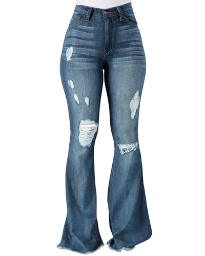Vintage Bell Bottoms Flare Jeans For Women 90s High Waist Main image