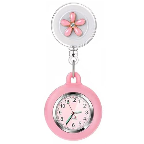 3X Retractable Clip-On Lapel Nurse Watch