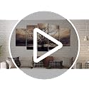 5-Piece Sepia Tree of Life Canvas Wall Art