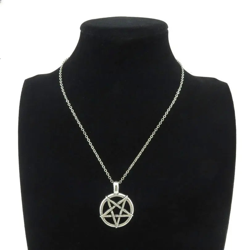 Pentagram Necklace - Wiccan Pendant Jewelry