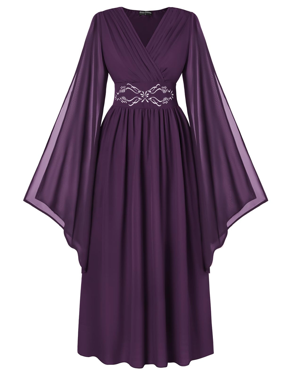 Scarlet Darkness Women's Renaissance Costume V Neck Medieval Fairy Dresses