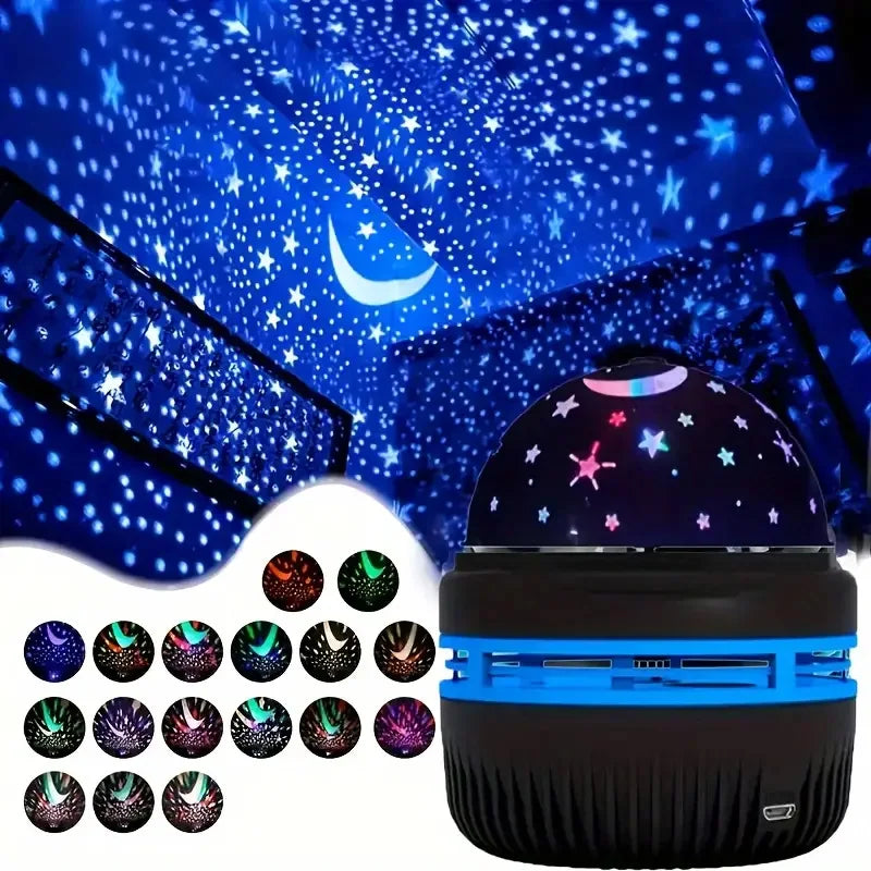 Colorful LED Starry sky Projector Galaxy LED Light Bedroom Atmosphere Lamp for Home Decoration Main image