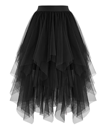 High Low Layered Puffy Fairy Tulle Skirts