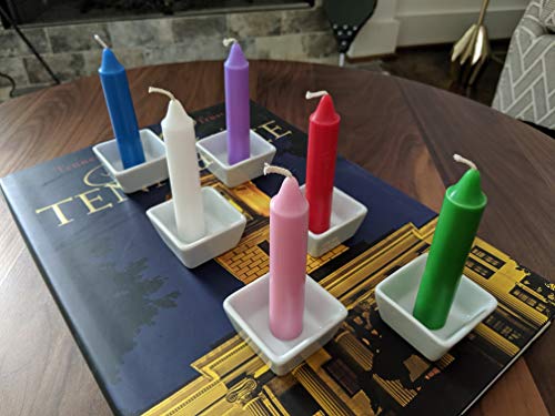 20 Black Candles | 4 inches Tall & 3/4 inch Diameter | Witchcraft Supplies for Your Personal Wiccan Altar, Spells, Charms & Rituals | Witchy Room Decor | Taper Candlesticks (Black)