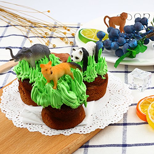 54 Piece Mini Wild Animal Figures for Kids, Plastic Small Zoo Toy Set