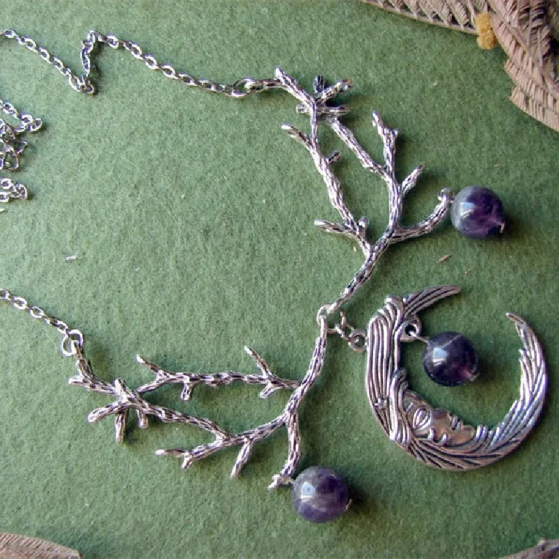 Moon Phase Necklace - Lunar Cycle Jewelry Secondary image
