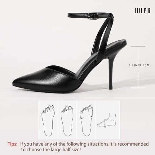 IDIFU IN4 High Heels for Women Stiletto Pumps Closed Toe