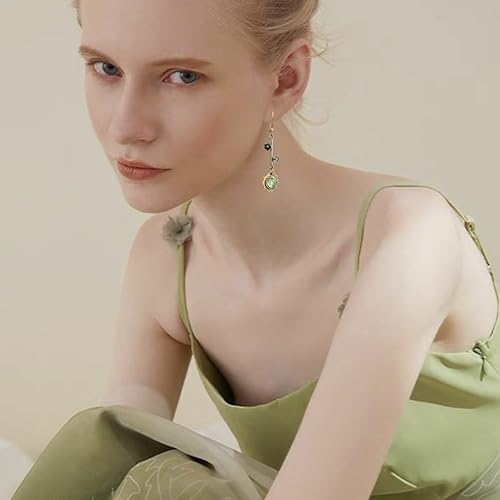 Vintage Plum Blossom Asymmetric Dangle Earrings