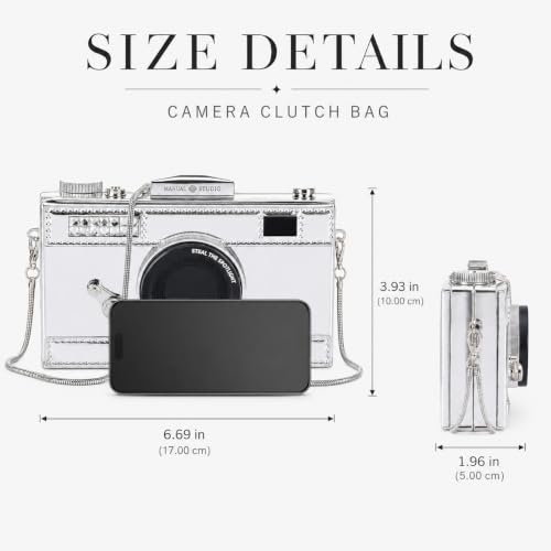 Camera-Shaped Casual Crossbody Shoulder Handbag — Whimsical Retro Punk Style