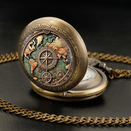 Vintage Pocket Watch for Women Men Dragon Eagle Crow Design Bronze Qua